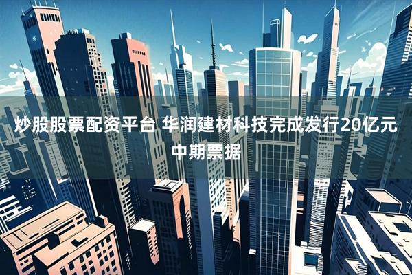 炒股股票配资平台 华润建材科技完成发行20亿元中期票据